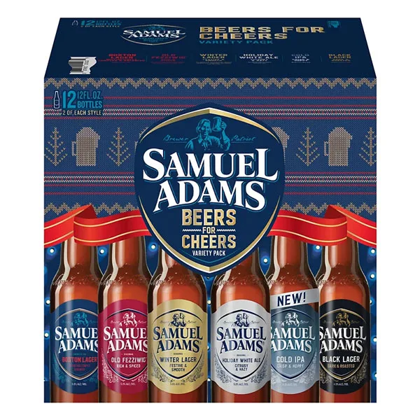 Samadams Samuel Adams Beers for Cheers Holiday Variety Pack